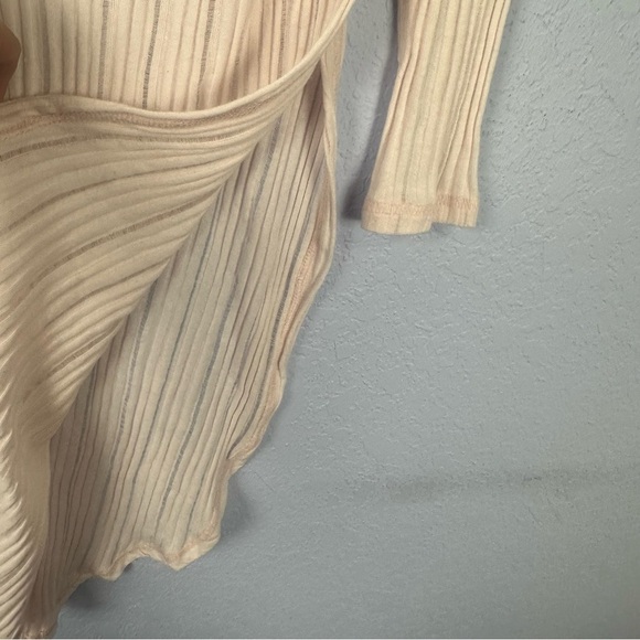 We The Free Astoria Hacci Pink 3/4 Sleeves High Side Slit Tunic Free People Med - Picture 4 of 5